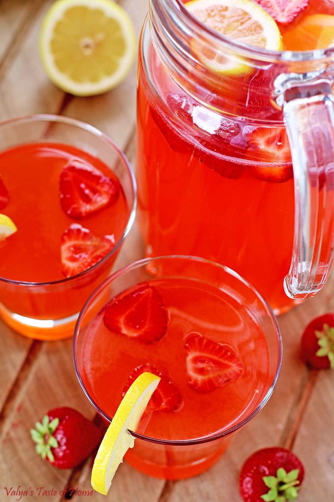 Natural Strawberry Lemonade Recipe