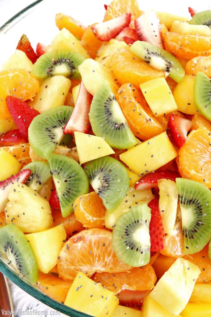 Easy Tropical Fruit Salad (with the Perfect Salad Dressing)