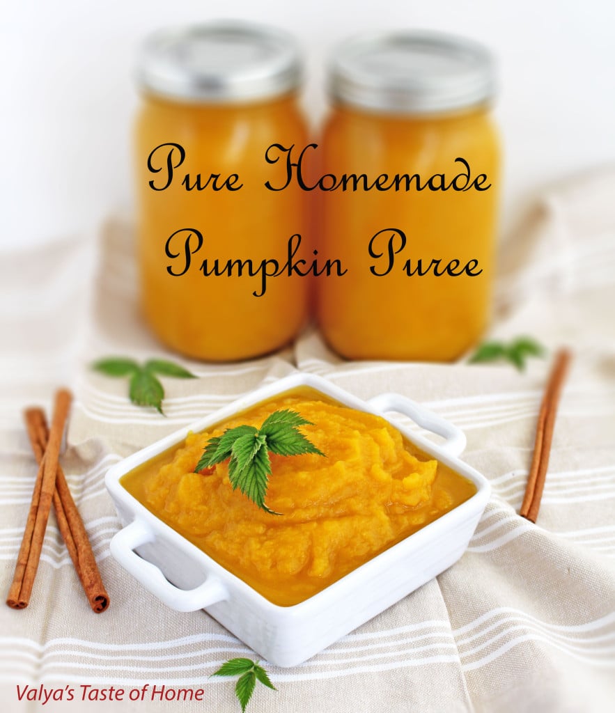 Pure Homemade Pumpkin Puree