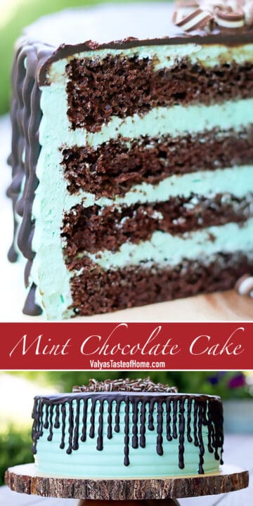 Mint Chocolate Cake - Valya's Taste of Home