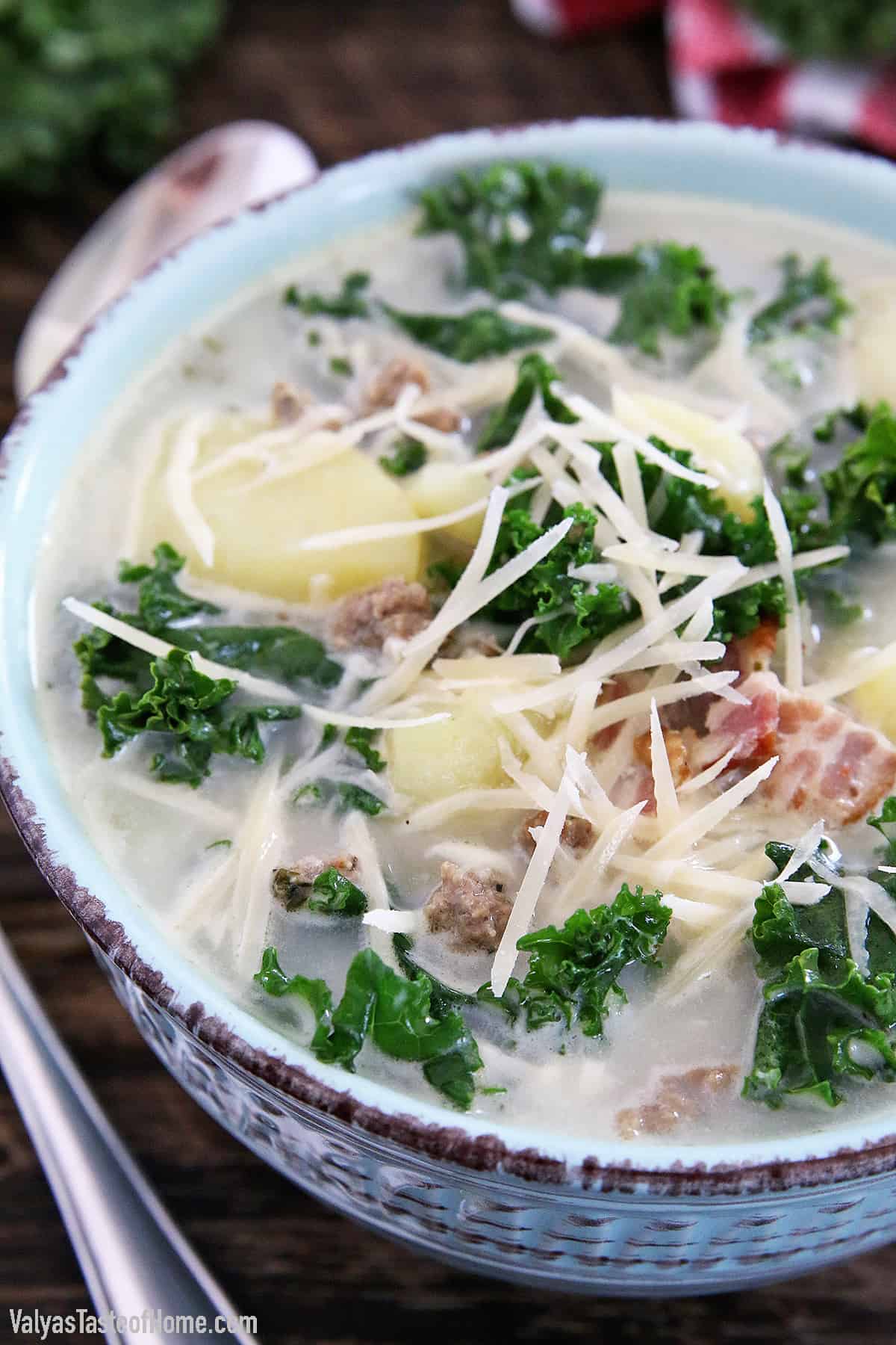 The Best Zuppa Toscana Soup with Homemade Sausage