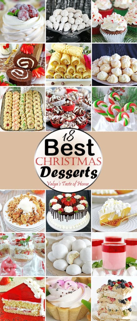 18 Best Christmas Desserts - Valya's Taste of Home