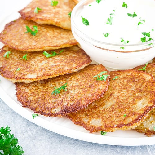 Ukrainian Deruny (Potato Pancakes) - Savas Kitchen
