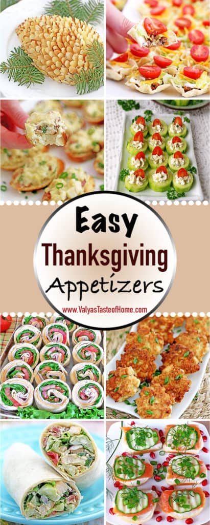 Easy Thanksgiving Appetizers - Valya's Taste of Home