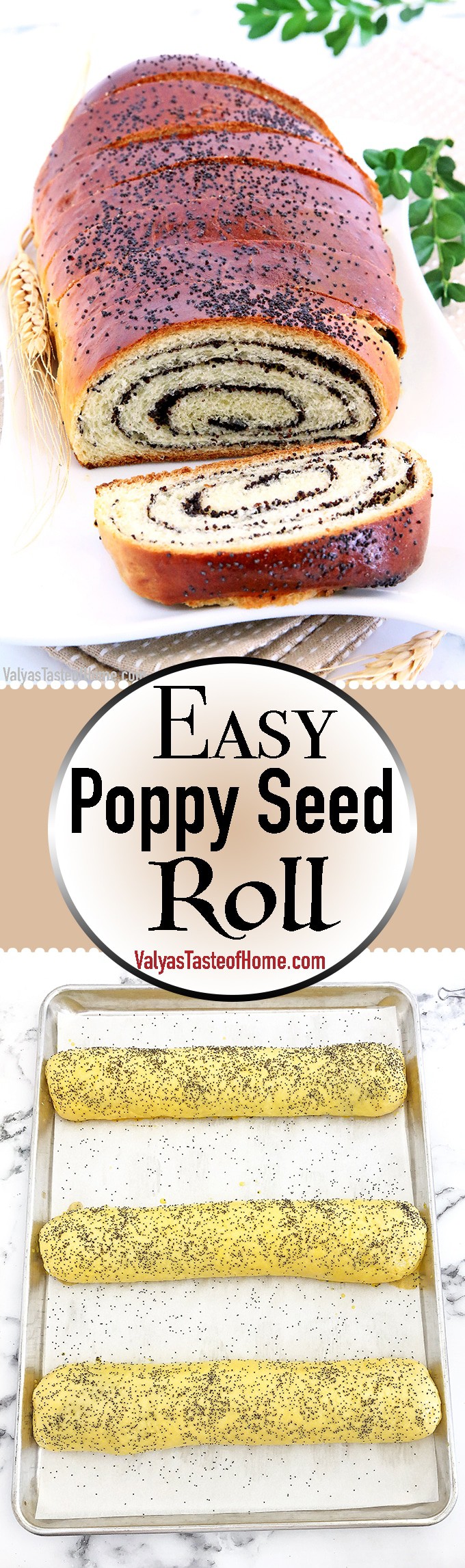 Easy Poppy Seed Roll Recipe Valya's Taste of Home