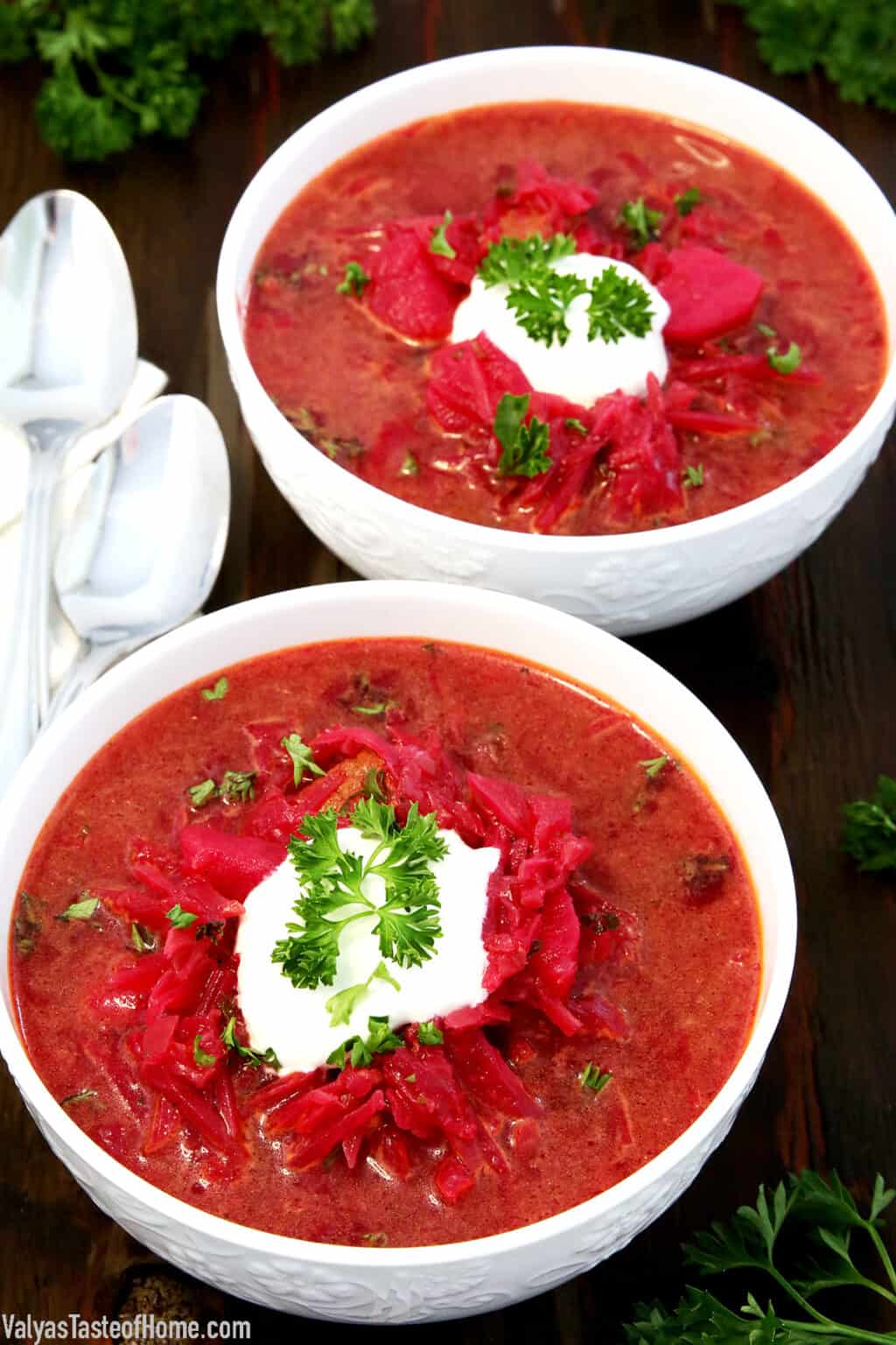 Red Borscht Recipe (Beet Soup) - Valya's Taste of Home
