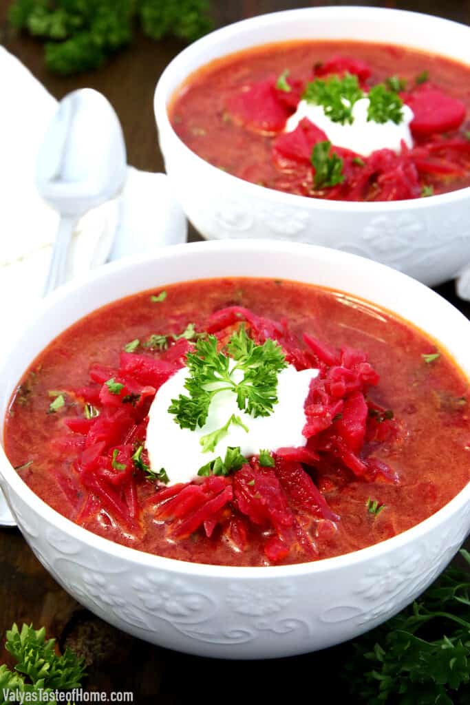 Red Borscht Recipe (Beet Soup) - Valya's Taste of Home