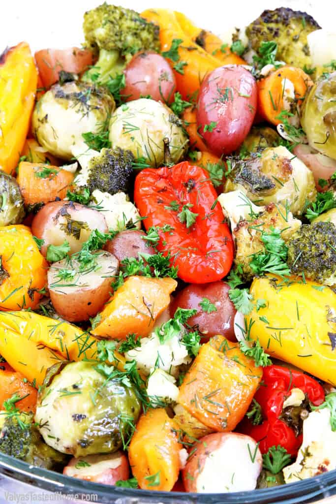 Simple Roasted Mixed Vegetables Recipe Valyas Taste Of Home