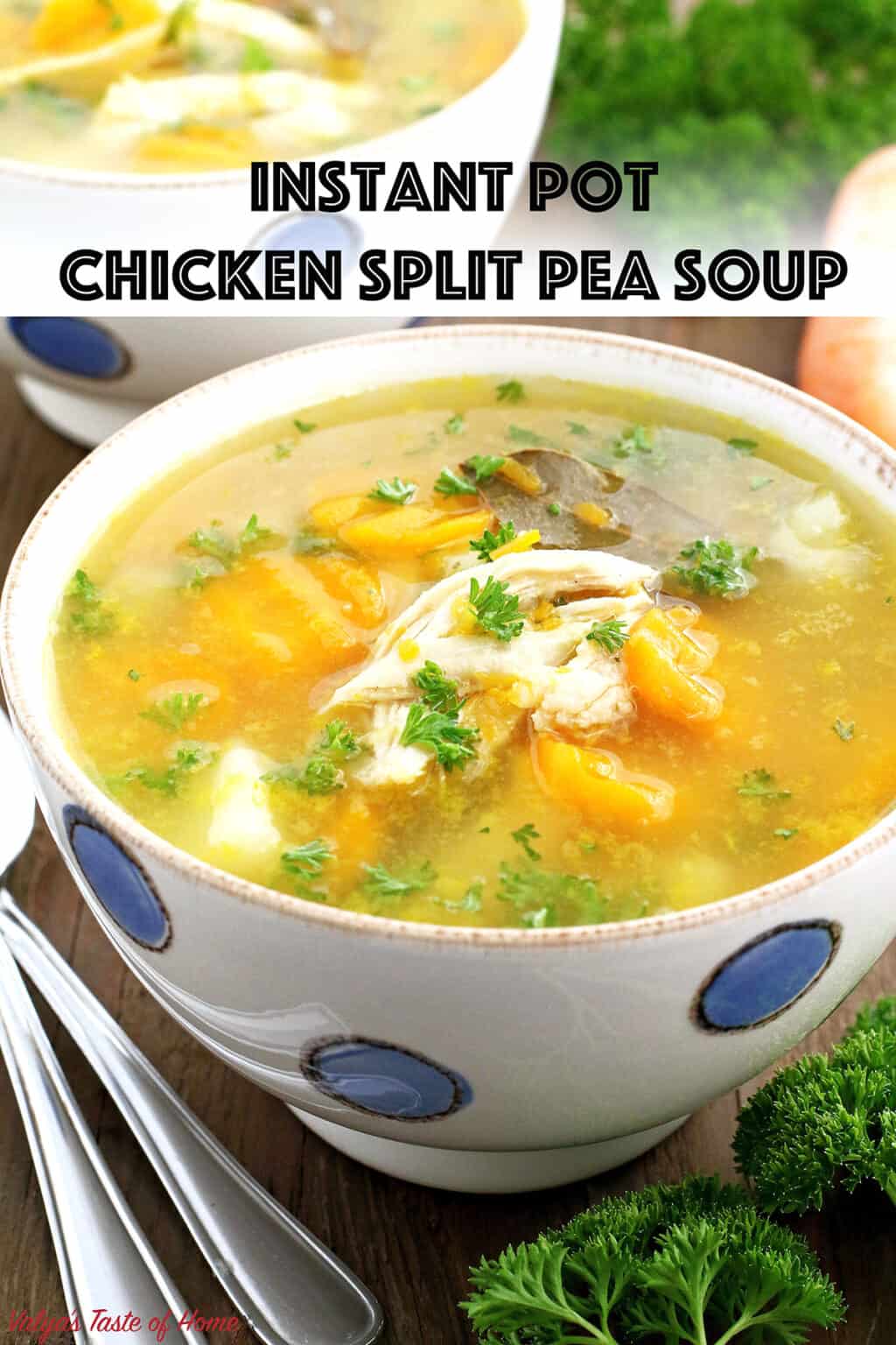 Easy Instant Pot Split Pea Soup (with Leftover Chicken Breast!)