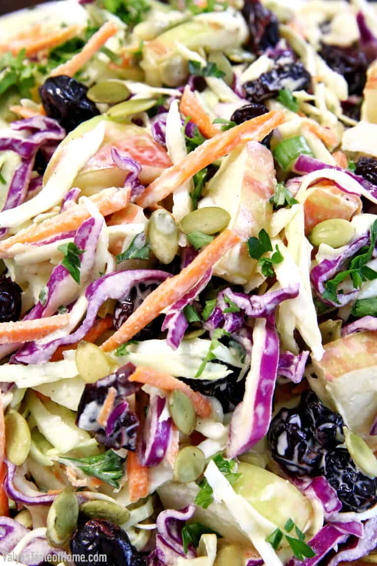 Easy Apple Cranberry Slaw (perfect Holiday Side Dish)