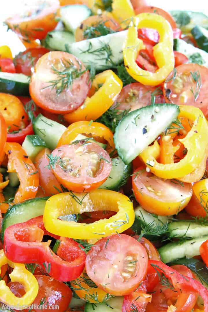 Super Easy Bell Pepper Salad (Ready in Only 15 Minutes!)