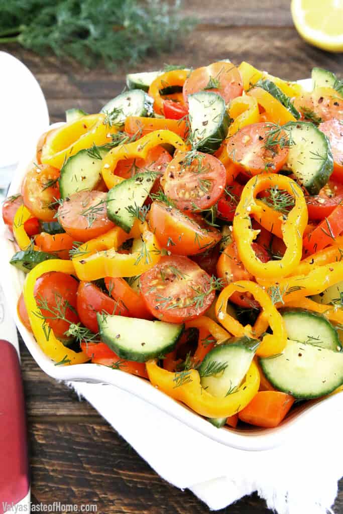 Super Easy Bell Pepper Salad Ready In Only 15 Minutes 8485